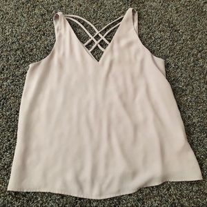 Mauve Express cross cross back tank!